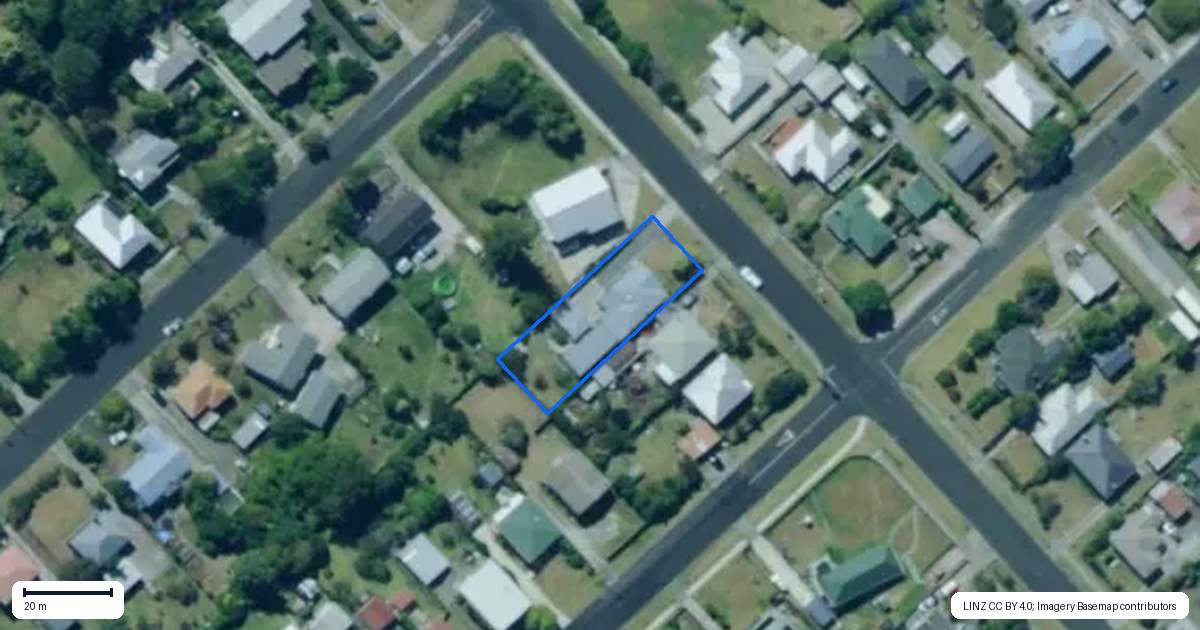 Property context map for 20 Plunket Street, Dargaville