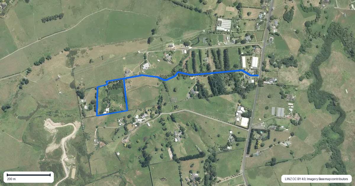 Property context map for 751B Runciman Road, Runciman, Drury