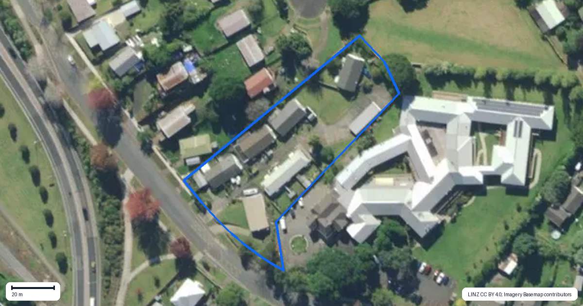 Property context map for 64 Jack Street, Otangarei, Whangarei
