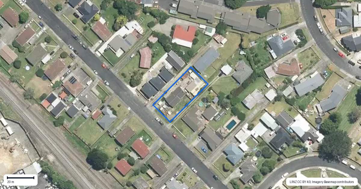 Property context map for 34 Ferguson Street, Manurewa East, Auckland