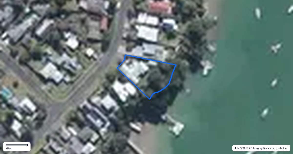 Property context map for 101 Ferry Parade, Herald Island, Auckland