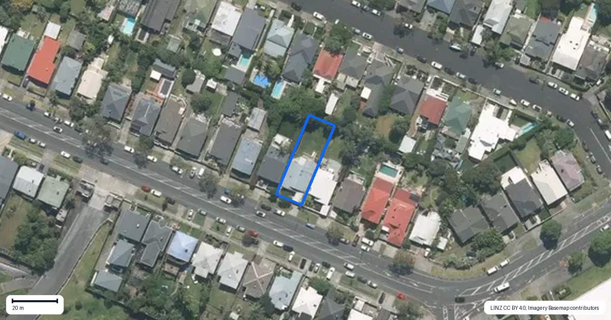 Property context map for 13 Old Mill Road, Grey Lynn, Auckland