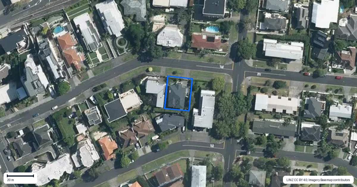 Property context map for 45 Devore Street, Saint Heliers, Auckland