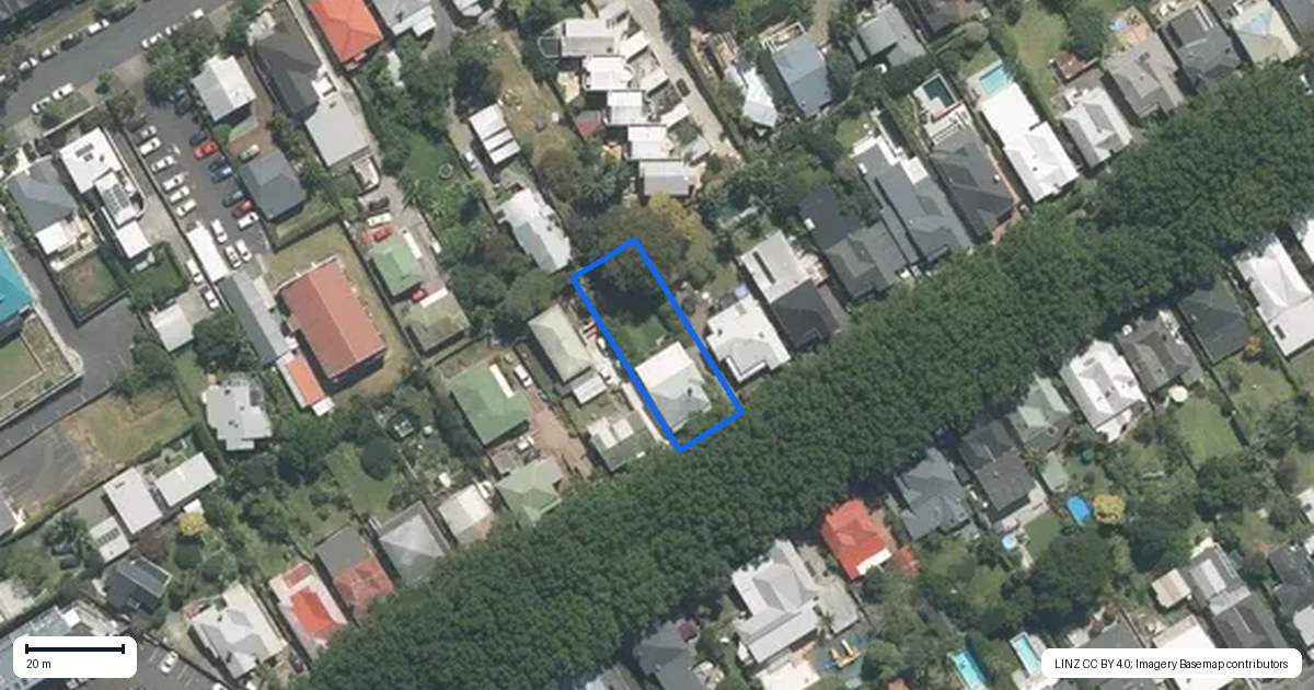 Property context map for 16 Hakanoa Street, Grey Lynn, Auckland