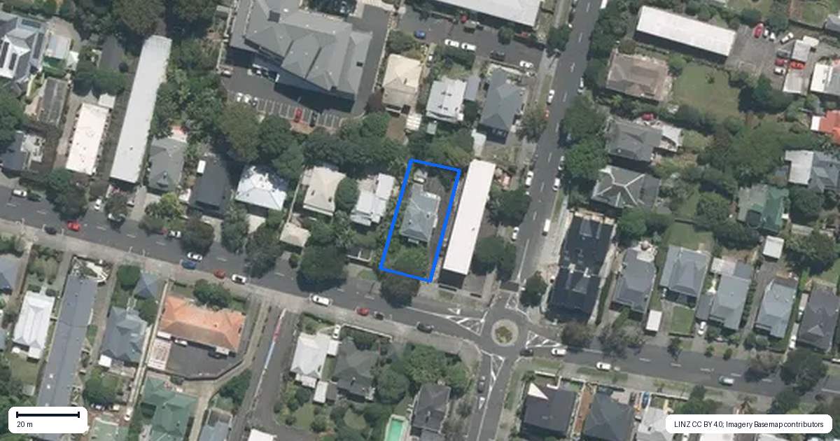 Property context map for 41 Bellevue Road, Mount Eden, Auckland