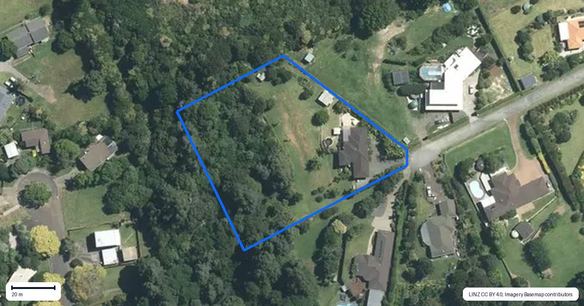 Property context map for 9 Tanah Merah Drive, Papakura