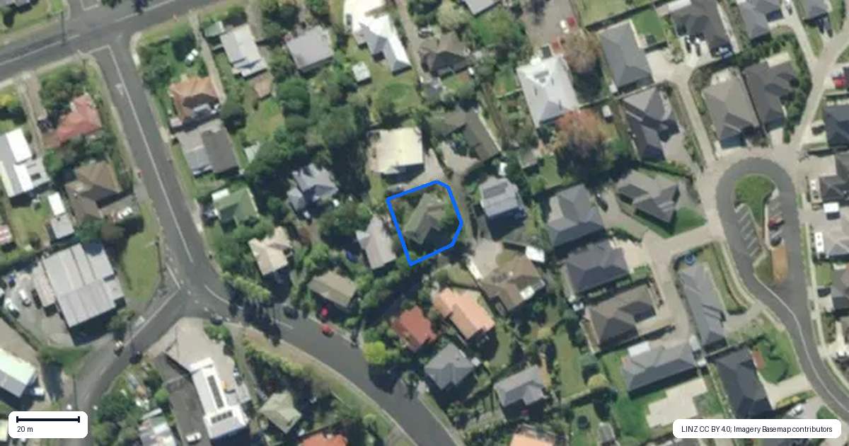 Property context map for 5 Greenview Way, Te Kamo, Whangarei