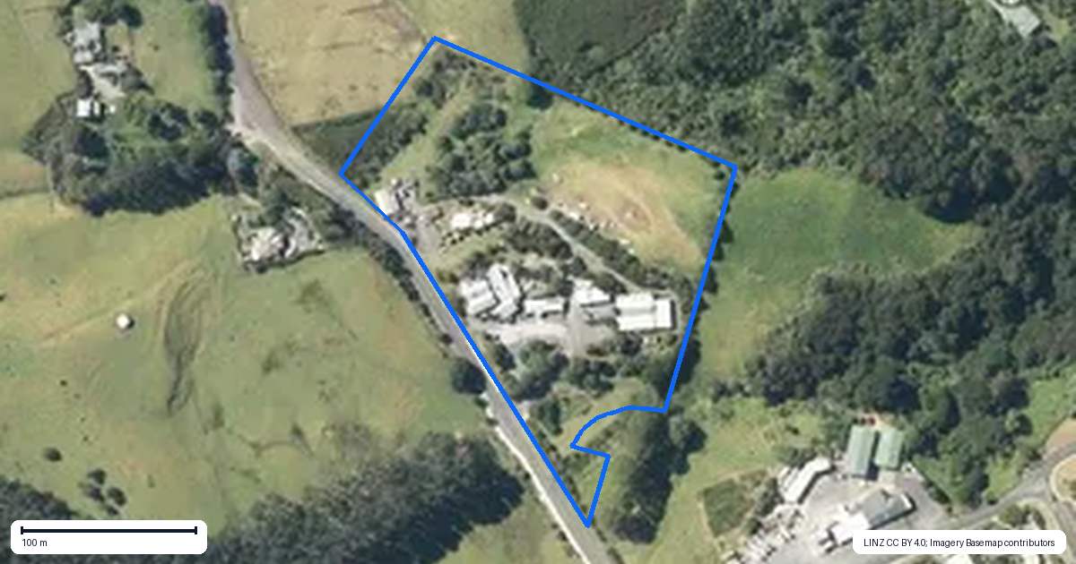 Property context map for 142 Pakiri Road, Leigh