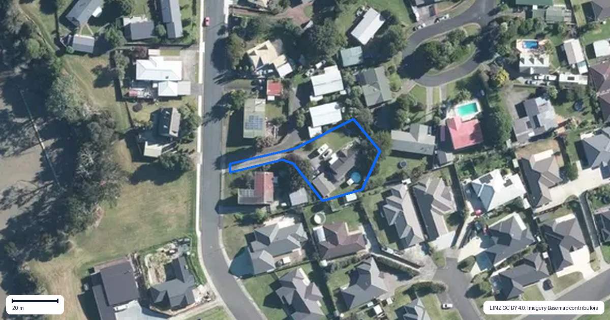 Property context map for 19 Harbour Crest Drive, Waiuku