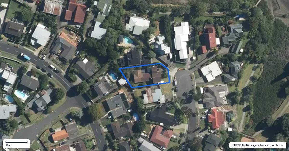 Property context map for 12 Davita Place, Farm Cove, Auckland