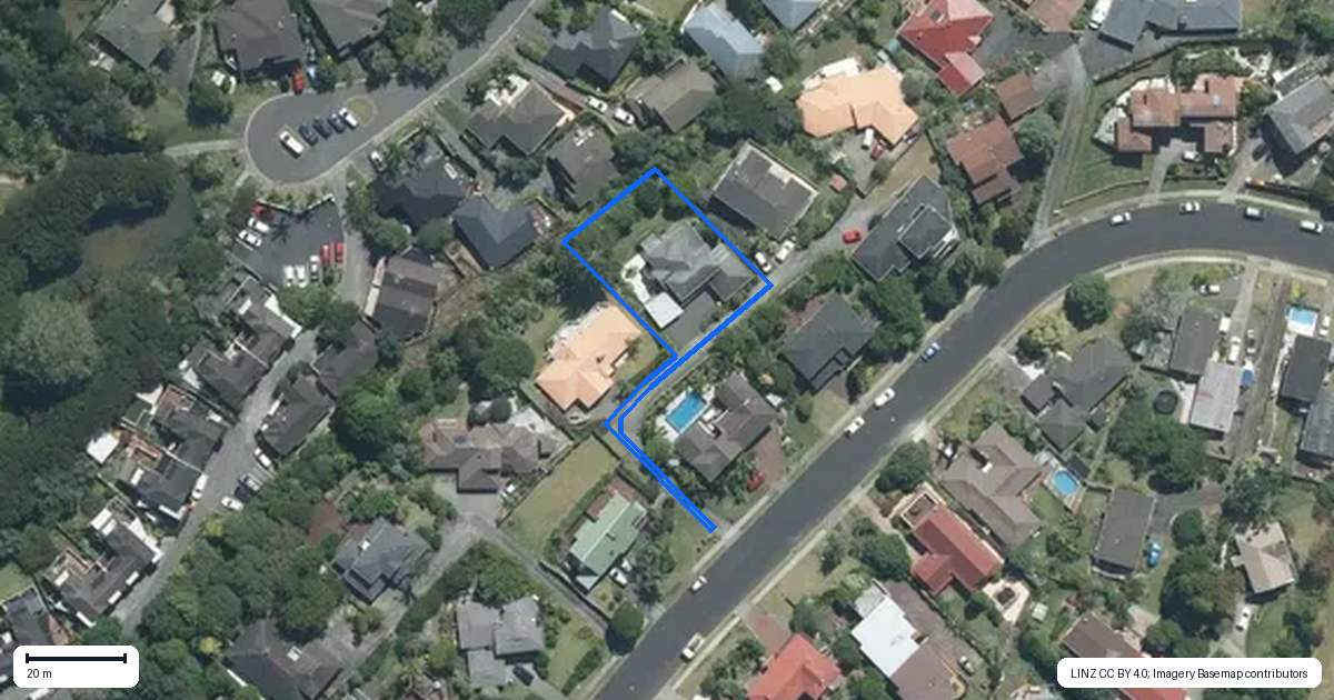 Property context map for 42C Redwing Street, Browns Bay, Auckland