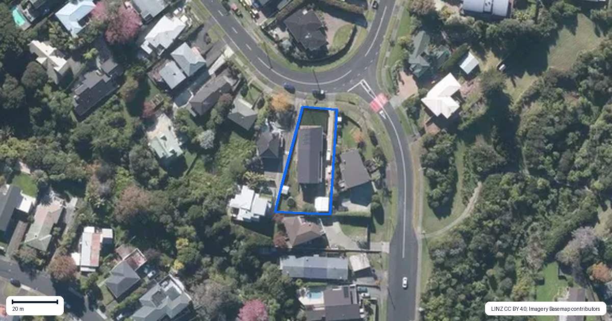 Property context map for 61 Churchill Road, Cockle Bay, Auckland