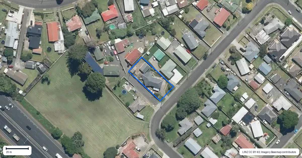 Property context map for 13 Whitley Crescent, Otara, Auckland