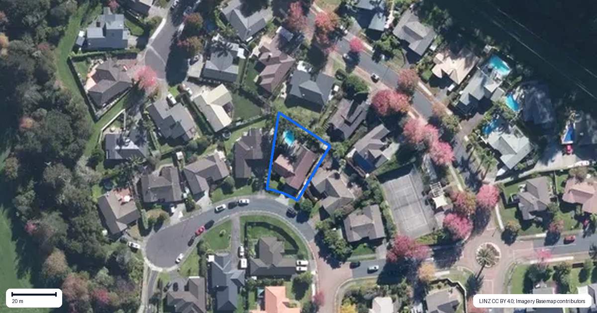 Property context map for 5 Samuel's Lane, Albany, Auckland