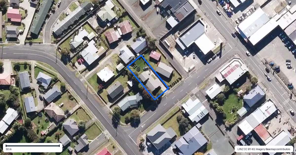 Property context map for 5 Blencowe Street, Kaitaia