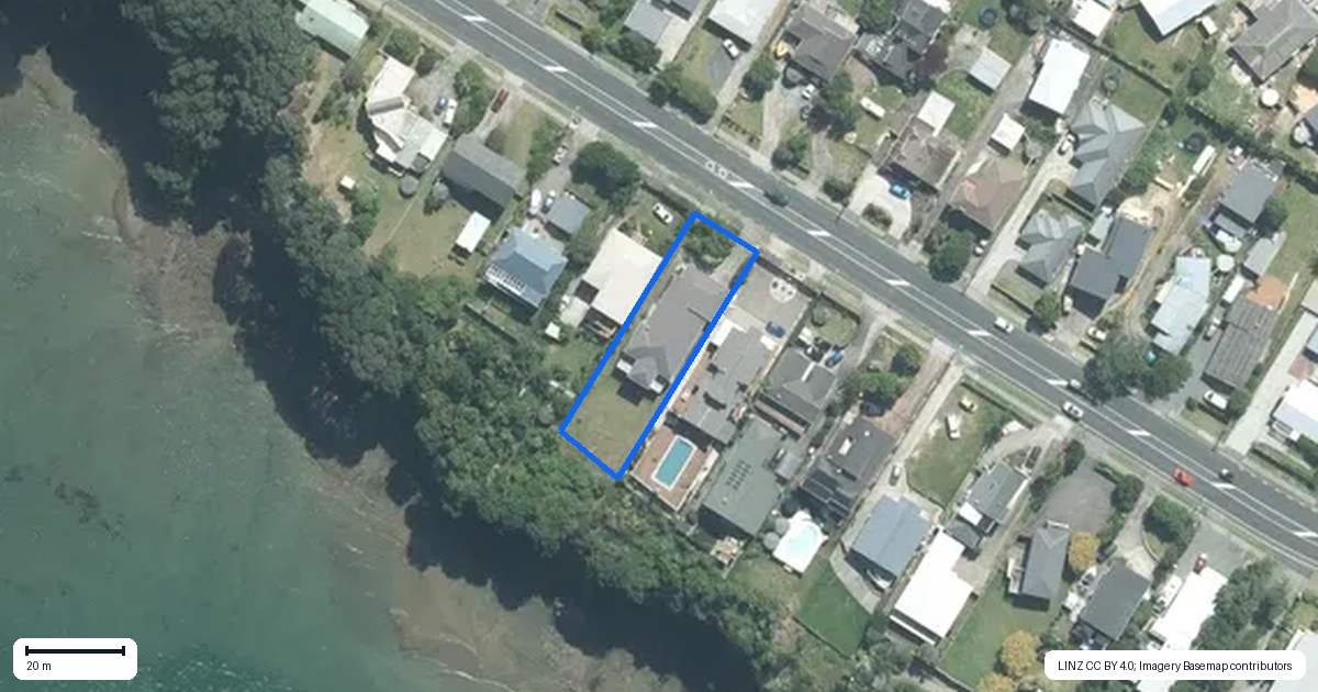 Property context map for 801 Whangaparaoa Road, Manly, Whangaparaoa