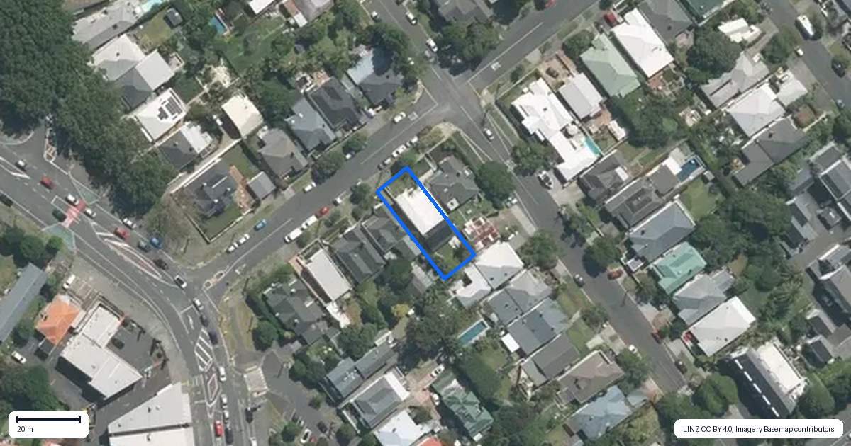 Property context map for 9 Prime Road, Grey Lynn, Auckland