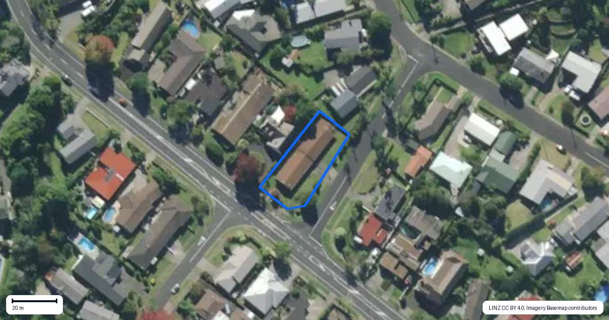 Property context map for 1B Fearn Street, Te Kamo, Whangarei
