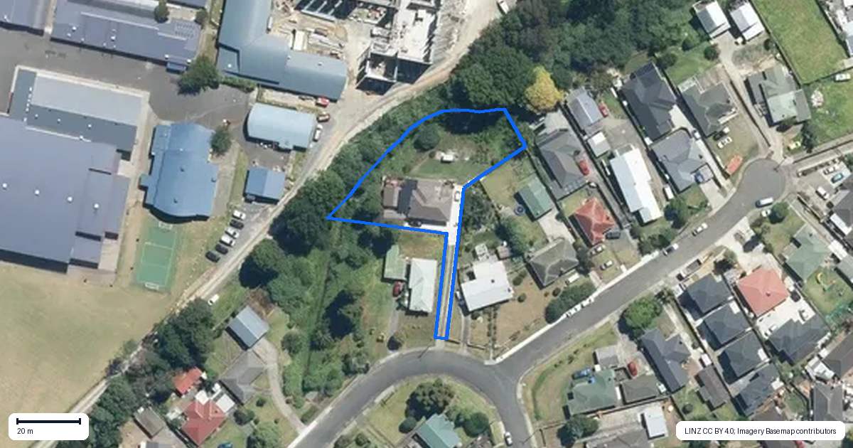Property context map for 11A Eden Street, Mangere East, Auckland