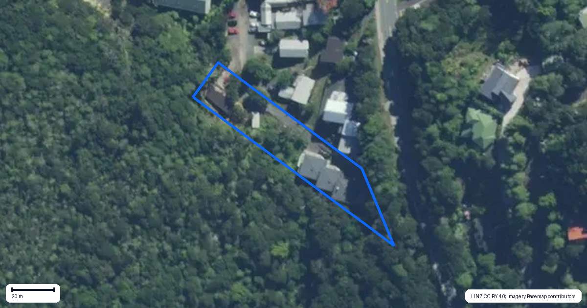 Property context map for 15D Greys Lane, Paihia