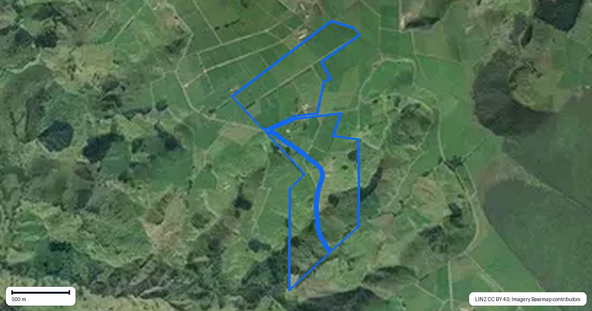 Property context map for 240 Otakairangi Road, Riponui, Whangarei