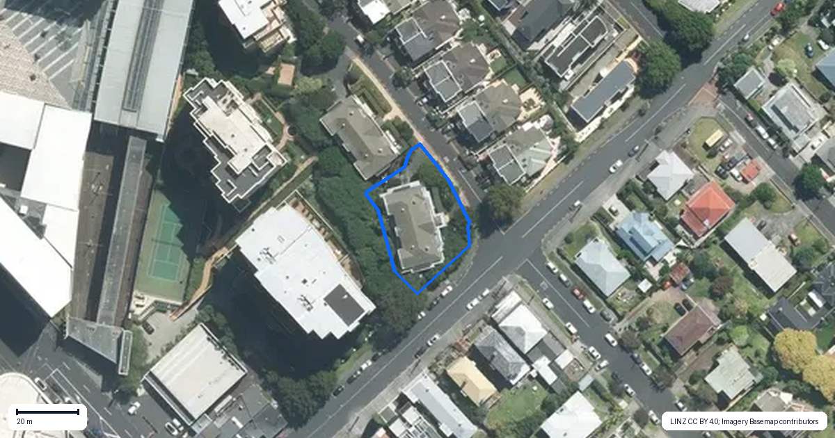 Property context map for 8 Joseph Banks Terrace, Remuera, Auckland