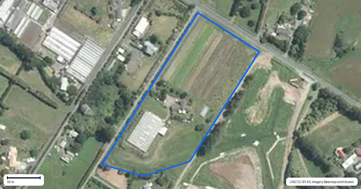 Property context map for 395 Fitzgerald Road, Drury