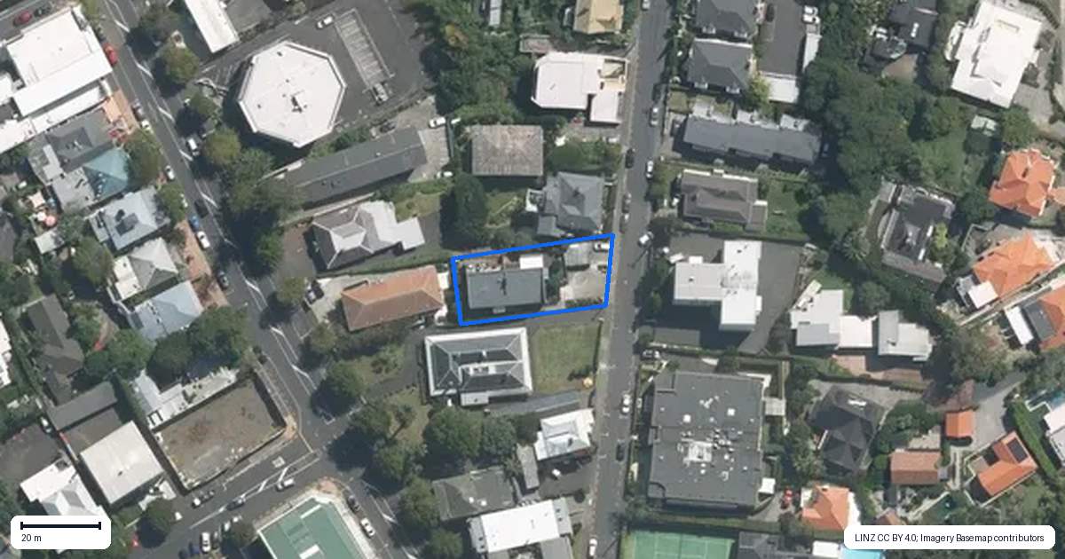 Property context map for 2/10 St Georges Bay Road, Parnell, Auckland