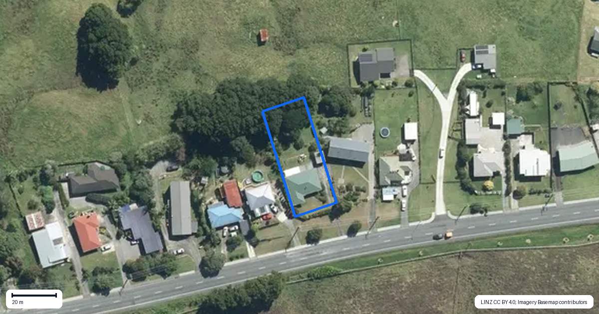 Property context map for 70 Port Albert Road, Wellsford