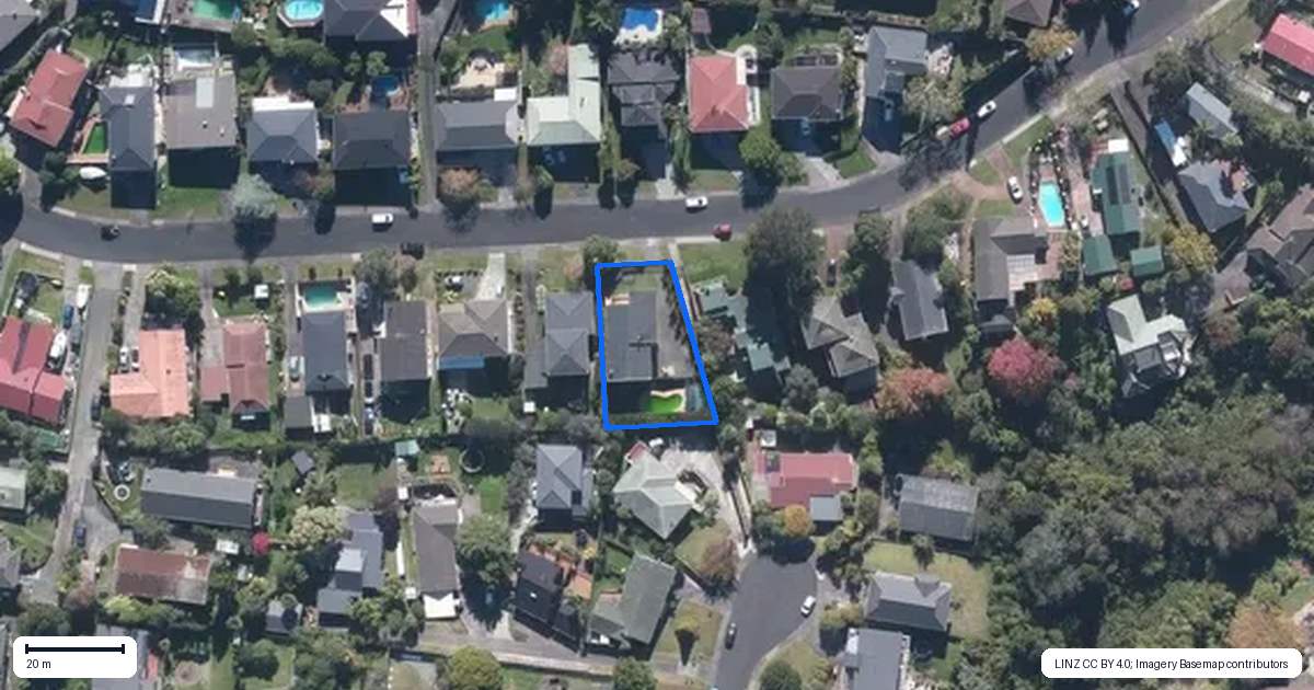 Property context map for 45 Nui Mana Place, Te Atatu South, Auckland