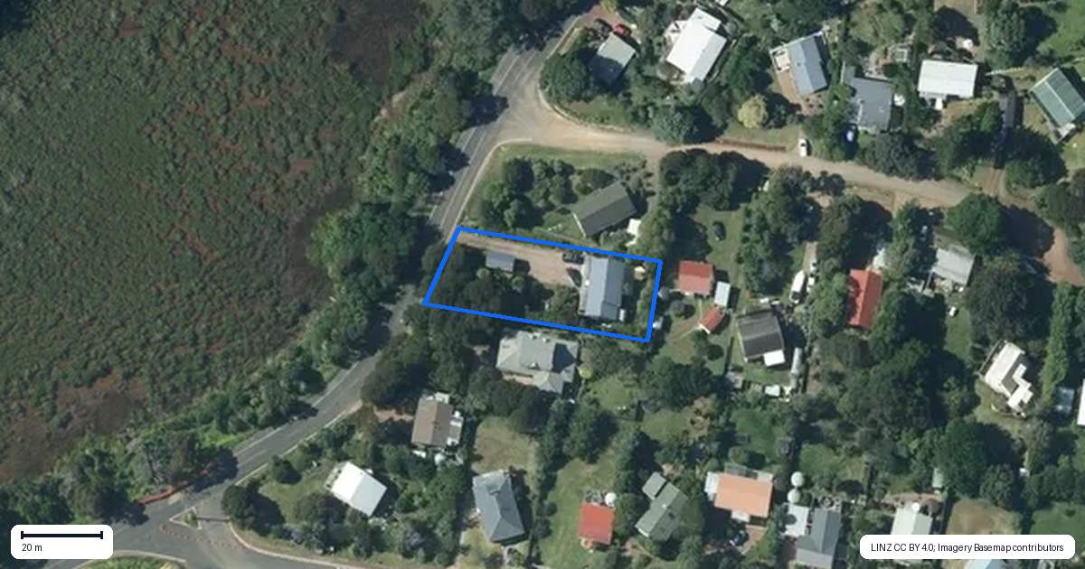 Property context map for 34 Wharf Road, Ostend, Waiheke Island