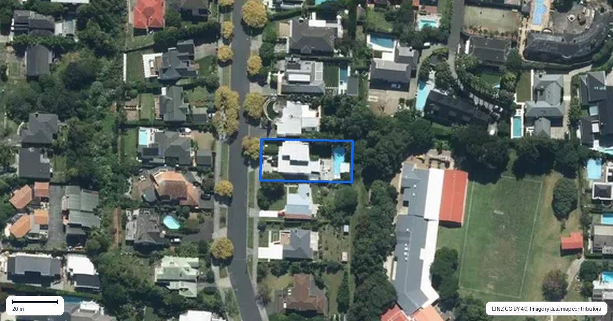 Property context map for 8 Stirling Street, Remuera, Auckland