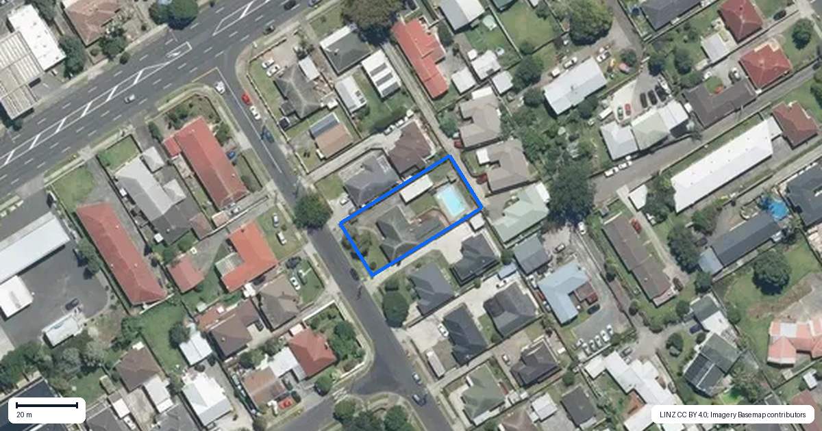 Property context map for 8 Wintere Road, Papatoetoe, Auckland