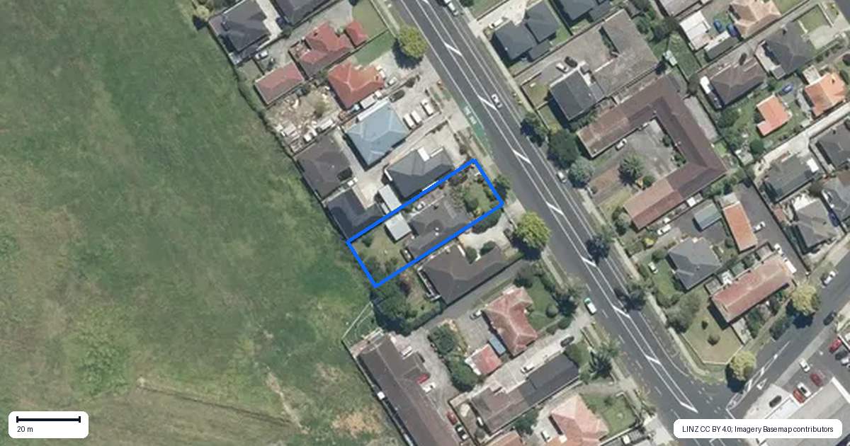 Property context map for 51 Great South Road, Papatoetoe, Auckland