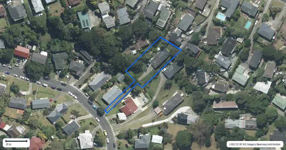 Property context map for 59B Ayton Drive, Totara Vale, Auckland