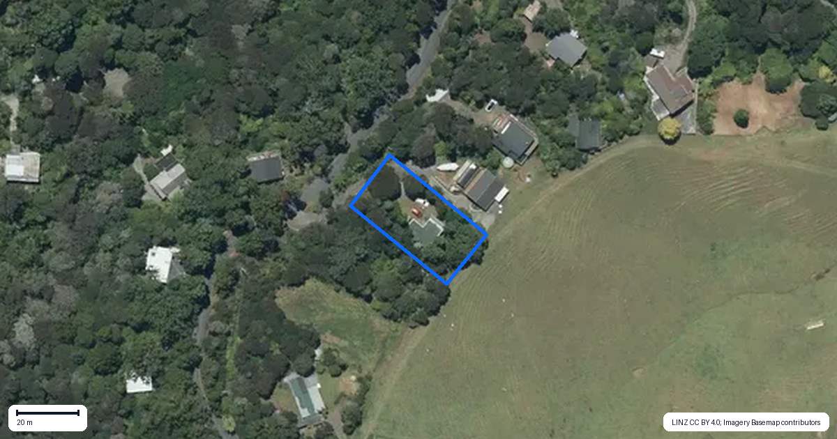 Property context map for 66 Whatipu Road, Huia, Auckland