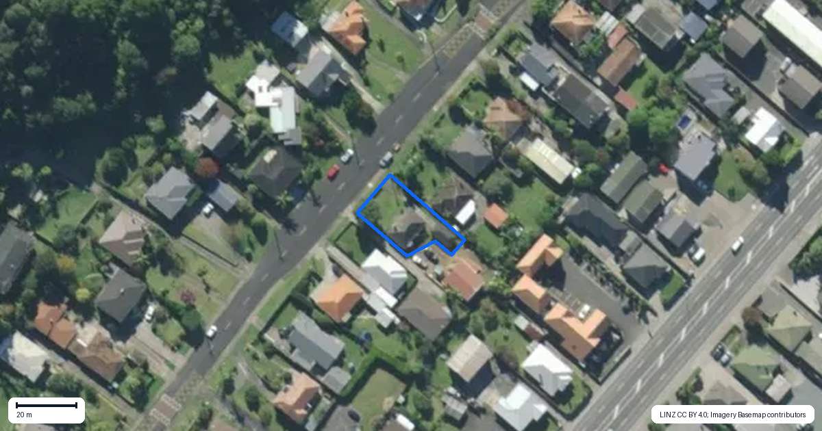 Property context map for 21 Fifth Avenue, Avenues, Whangarei