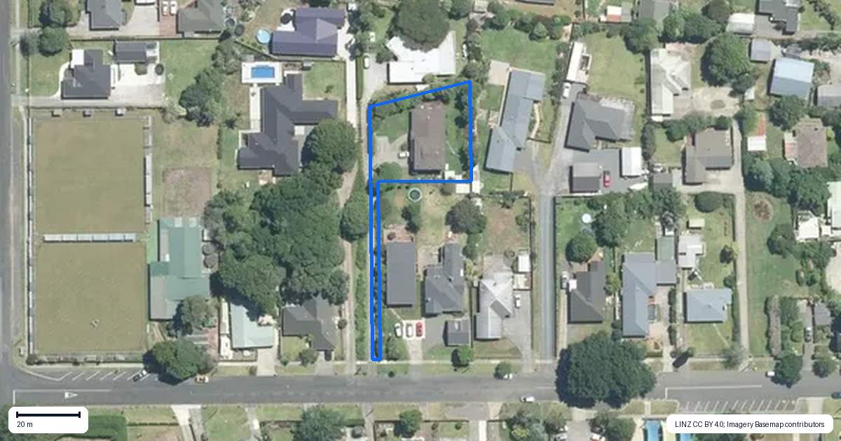 Property context map for 57 George Crescent, Buckland, Pukekohe