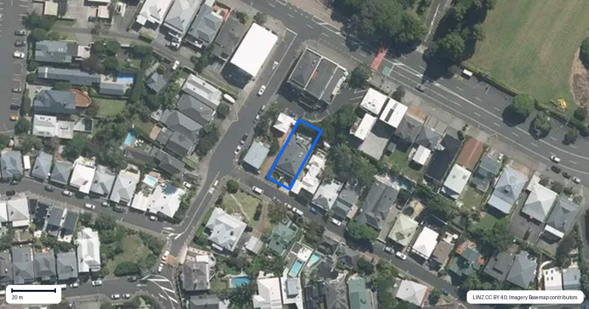 Property context map for 4 Georgina Street, Freemans Bay, Auckland