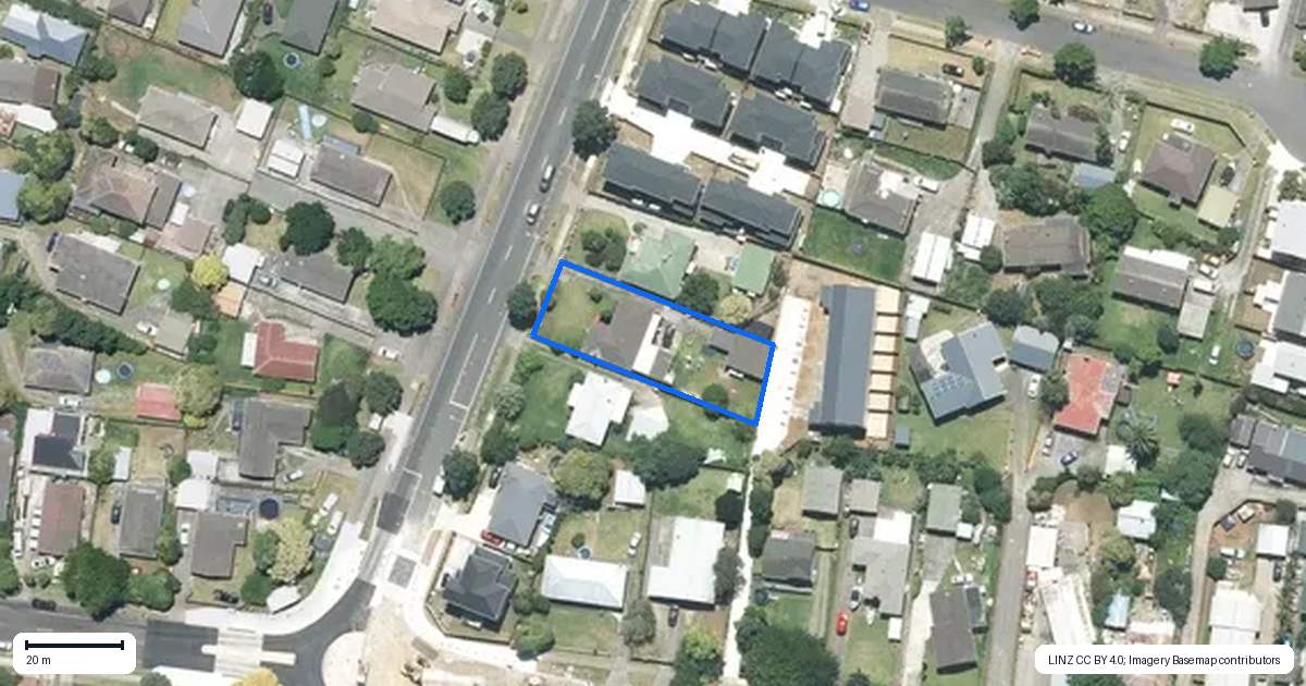 Property context map for 502 Weymouth Road, Weymouth, Auckland