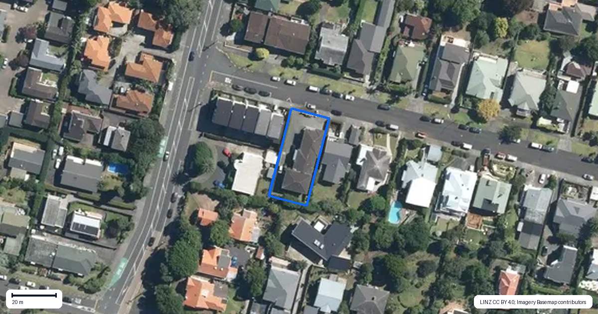 Property context map for 1 Rahiri Road, Mount Eden, Auckland