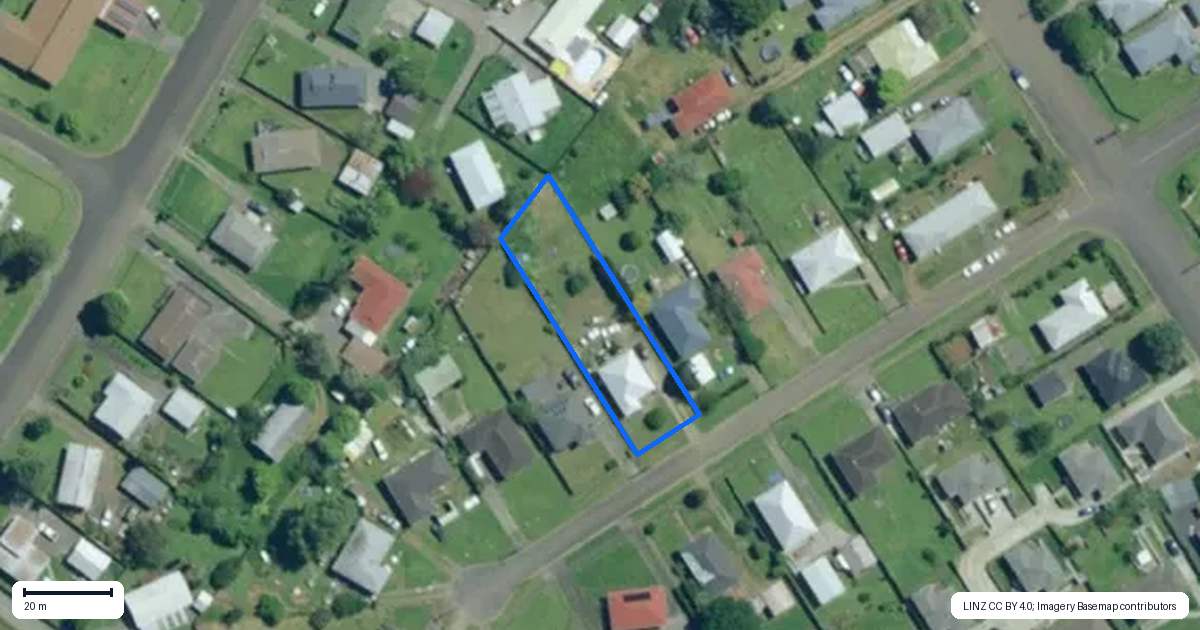 Property context map for 8 Shaw Street, Kaikohe