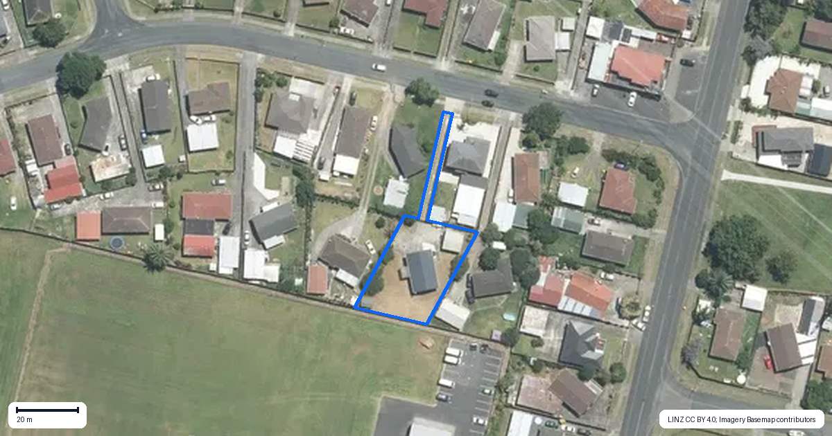 Property context map for 61 Israel Avenue, Clover Park, Auckland