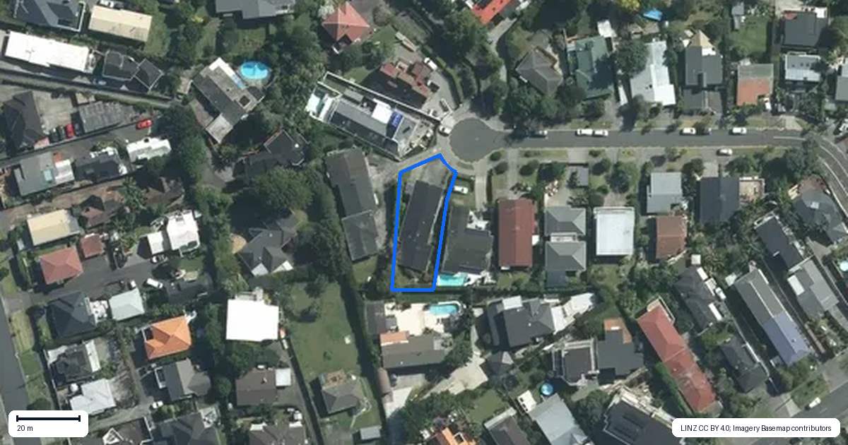 Property context map for 16 Geraldine Place, Kohimarama, Auckland