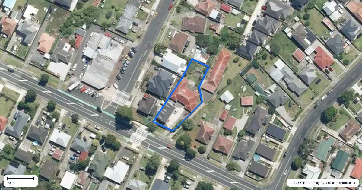 Property context map for 41 Buckland Road, Mangere East, Auckland