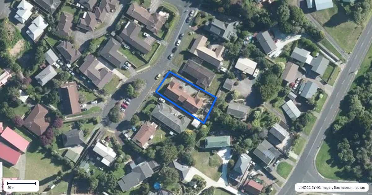 Property context map for 22 Norfolk Rise, Waiuku