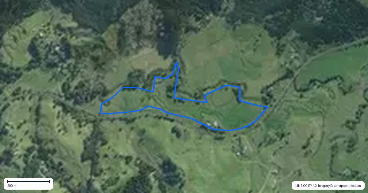 Property context map for 2612 State Highway 14, Tangiteroria