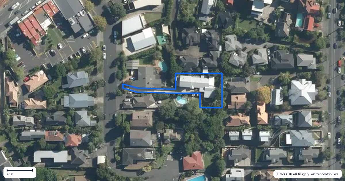 Property context map for 8A Minto Road, Remuera, Auckland