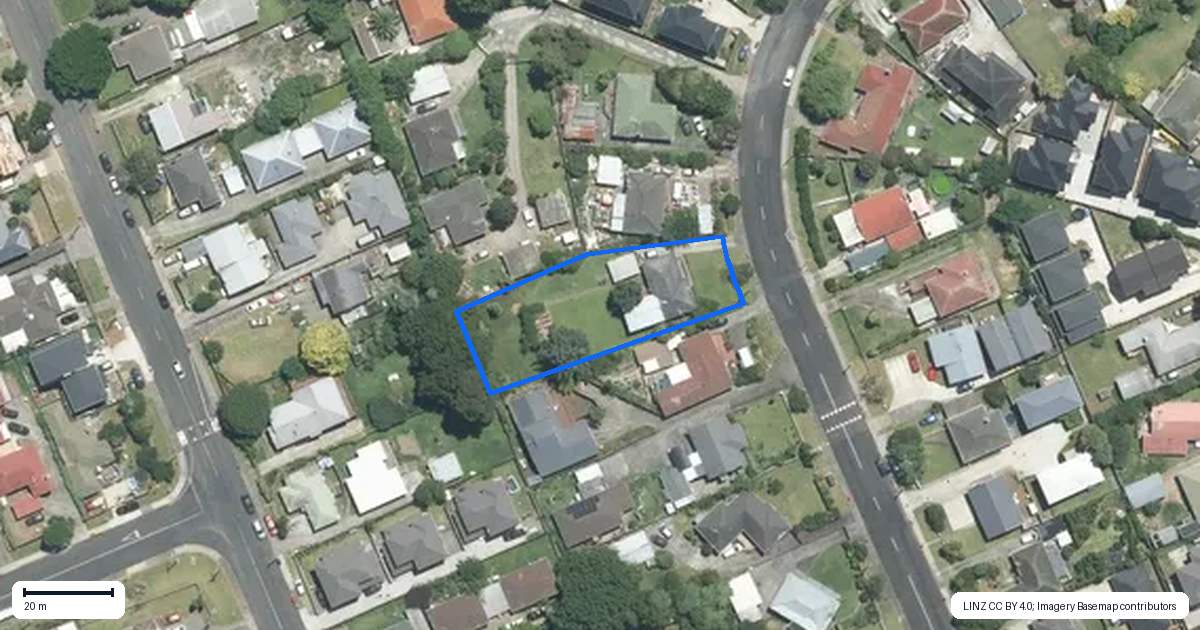 Property context map for 21 Buller Crescent, Manurewa, Auckland