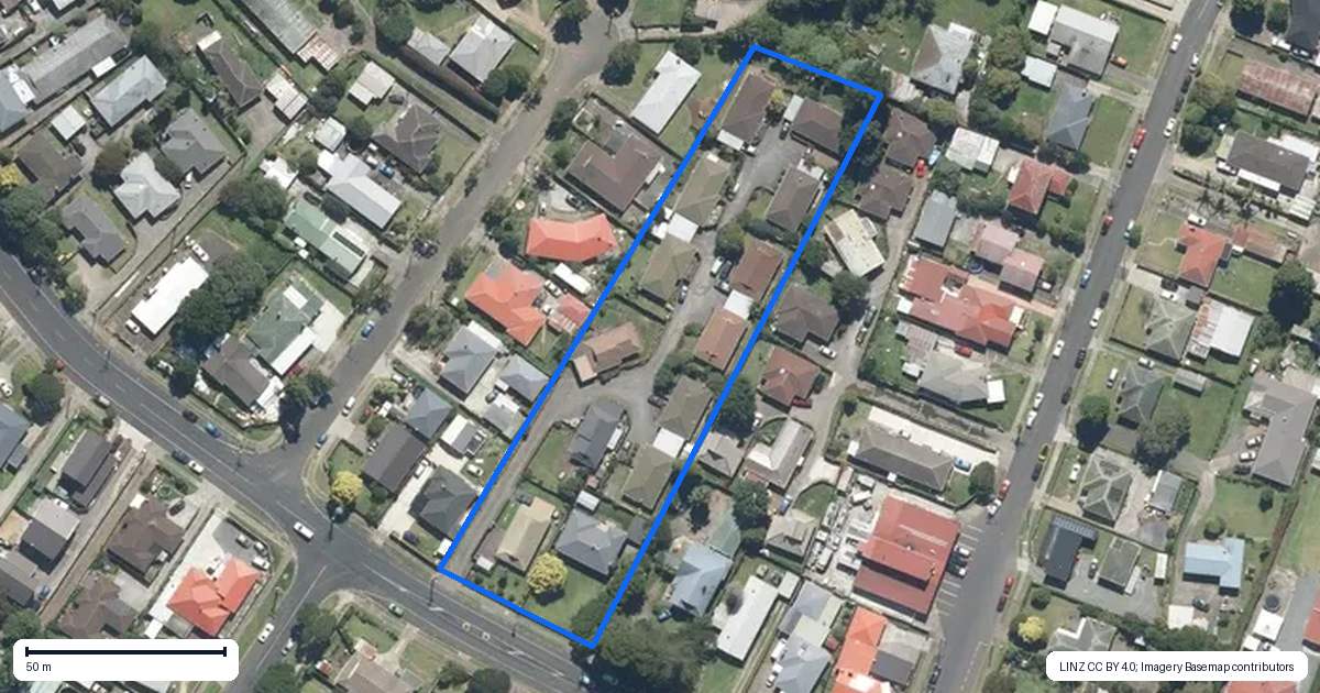 Property context map for 7/50 Gray Avenue, Mangere East, Auckland